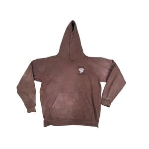 Rare Panther‎ Mens Brown Graphic Hoodie Sweatshirt Size 3/Large Cotton